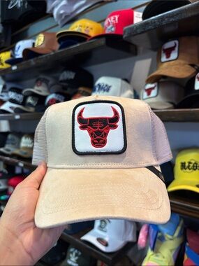 Beige Trucker Cap with Red Bull Logo - Men’s Casual Hat